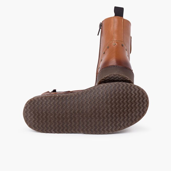 Boots cloutees cuir outlet