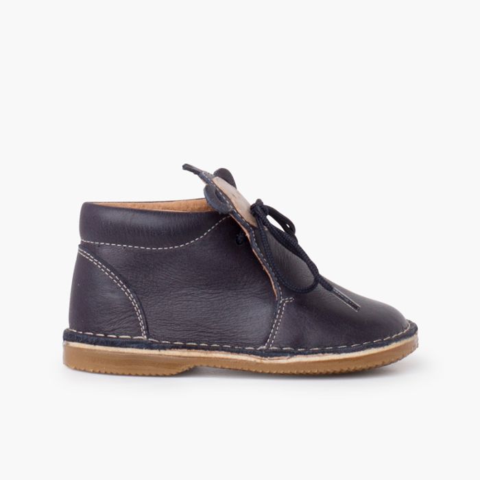 Bottines en cuir à lacets Monkey Face