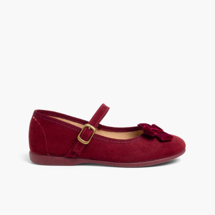 Babies fille boucle nœud velours 