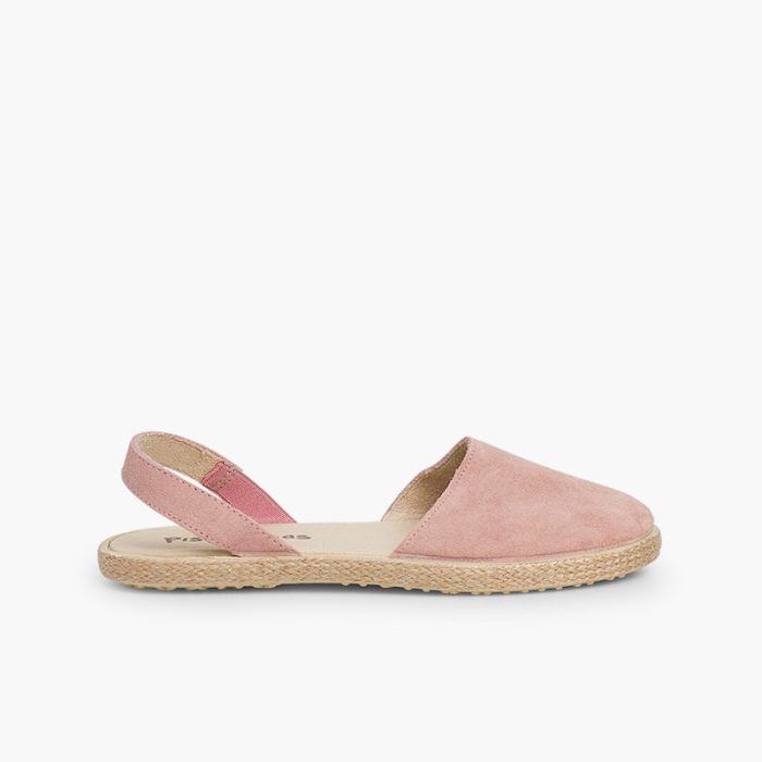 Sandales fermées fille et femme suède