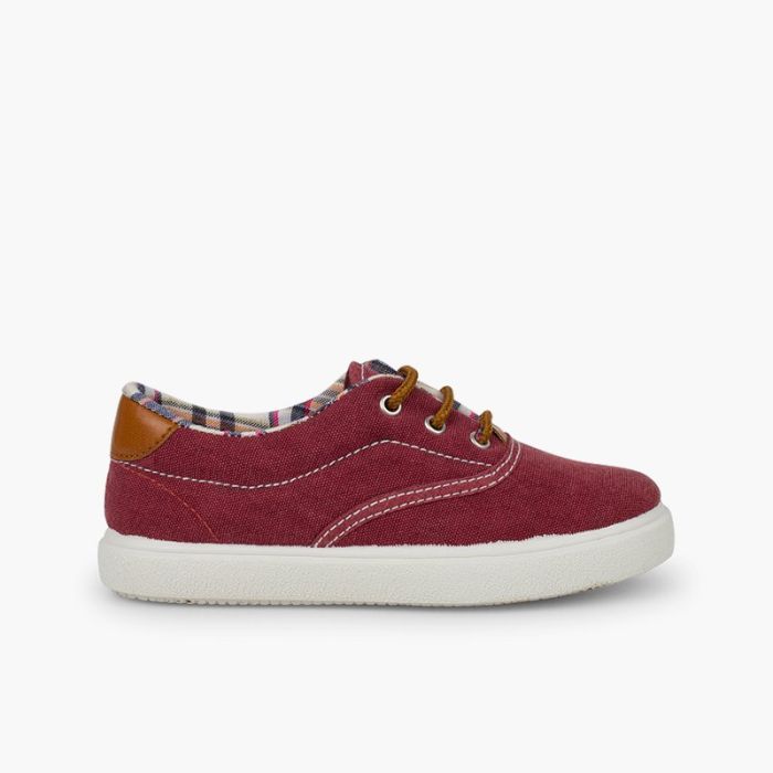 Baskets textile Contrast avec lacets