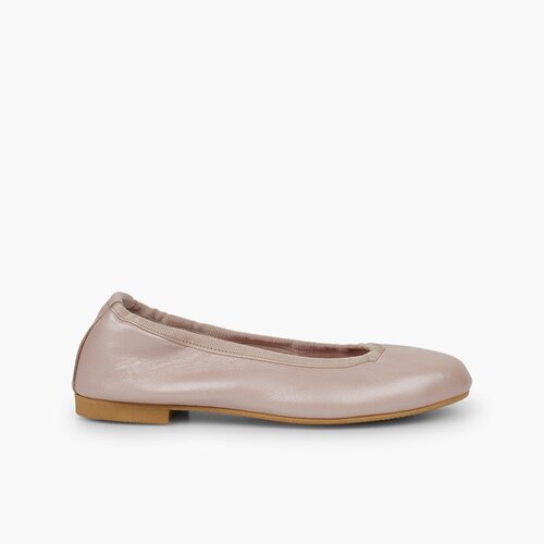 Ballerines fille et femme cuir nacré Rose Pâle