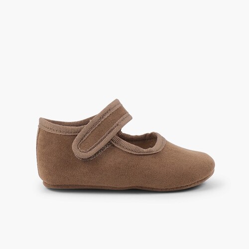 Babies bébés en serratex pour filles à scratch Taupe