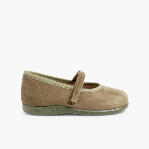 Chaussures à boucle et à scratch Bamara  Kaki
