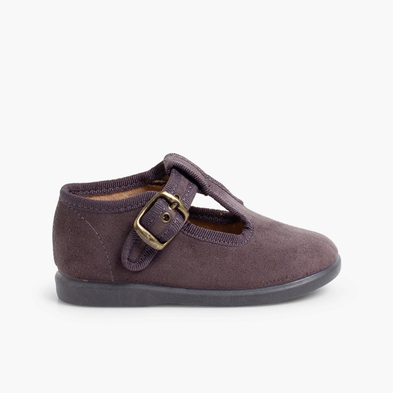 Salomés pour Garçon en Serratex Gris