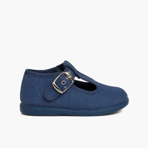 Salomés garçon en lin     Bleu azur