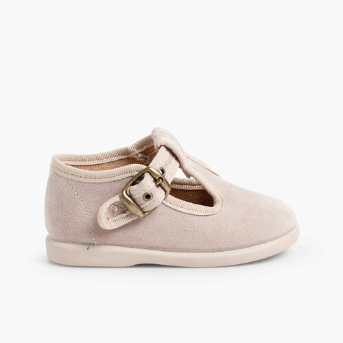 Salomés pour Garçon en Serratex Beige
