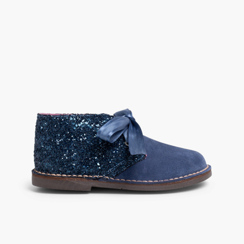 Bottes Glitter Fille  Bleu