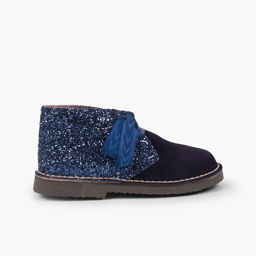 Bottes Glitter Fille  Bleu Marine