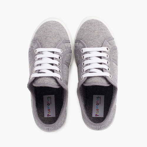 Baskets en Maille Bio Gris