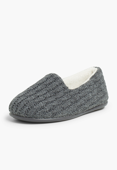 Chaussons en Laine pour Enfants Gris