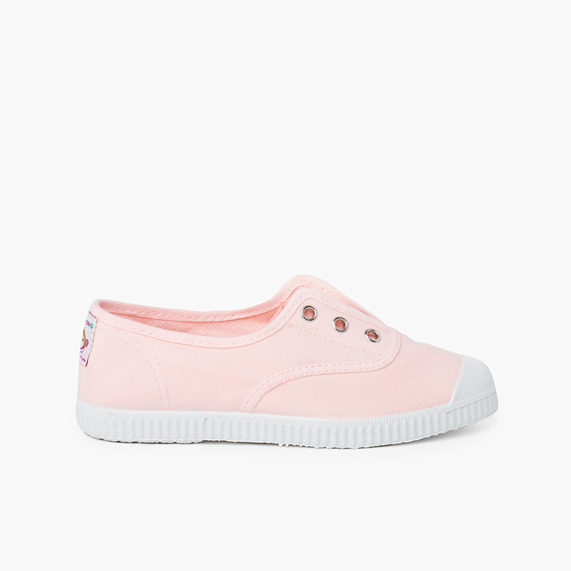 Tennis en Toile avec Bout Caoutchouc sans Lacets Pisamonas