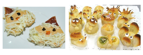 Canapés y mazapan casero para hacer con niños Canapés y mazapan casero para hacer con niños